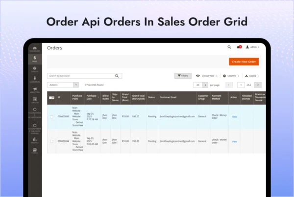Create order API - Plugin Partner